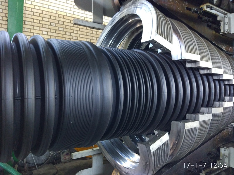 HDPE/PP/PVC Double Wall Corrugated Pipe Extrusion Line