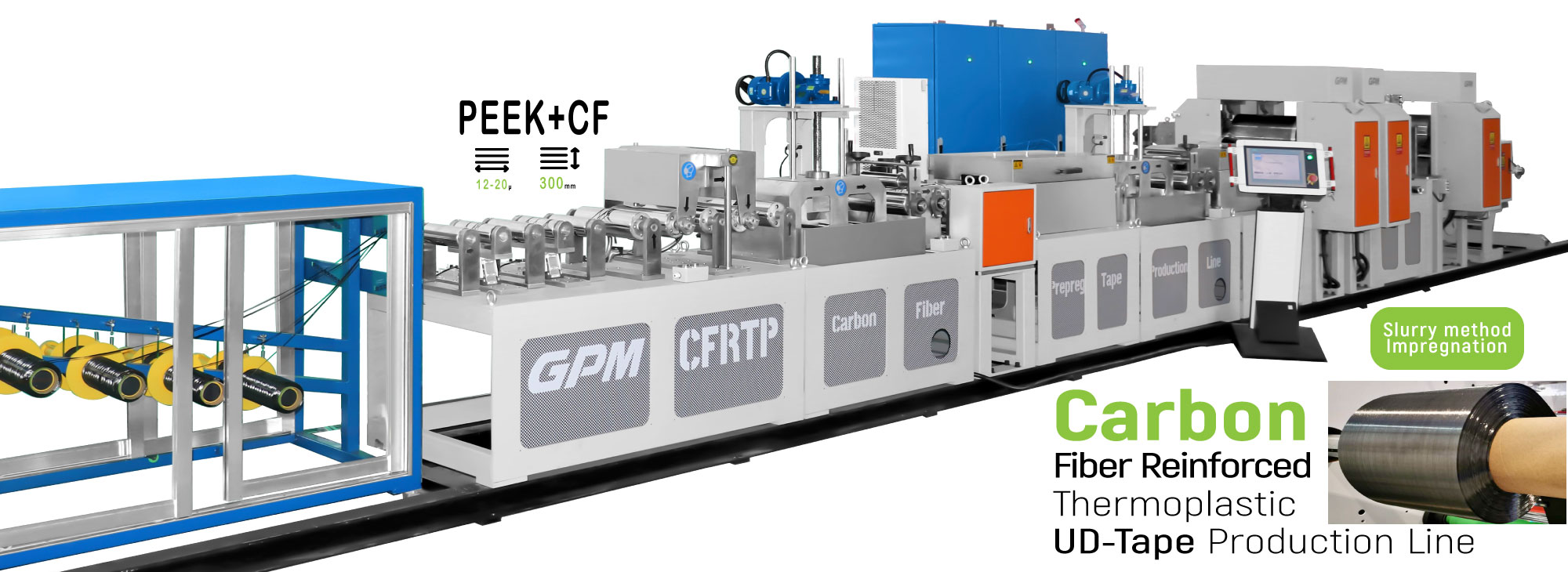 UD Carbon Fiber Reinforced Thermoplastic Tape Production Line