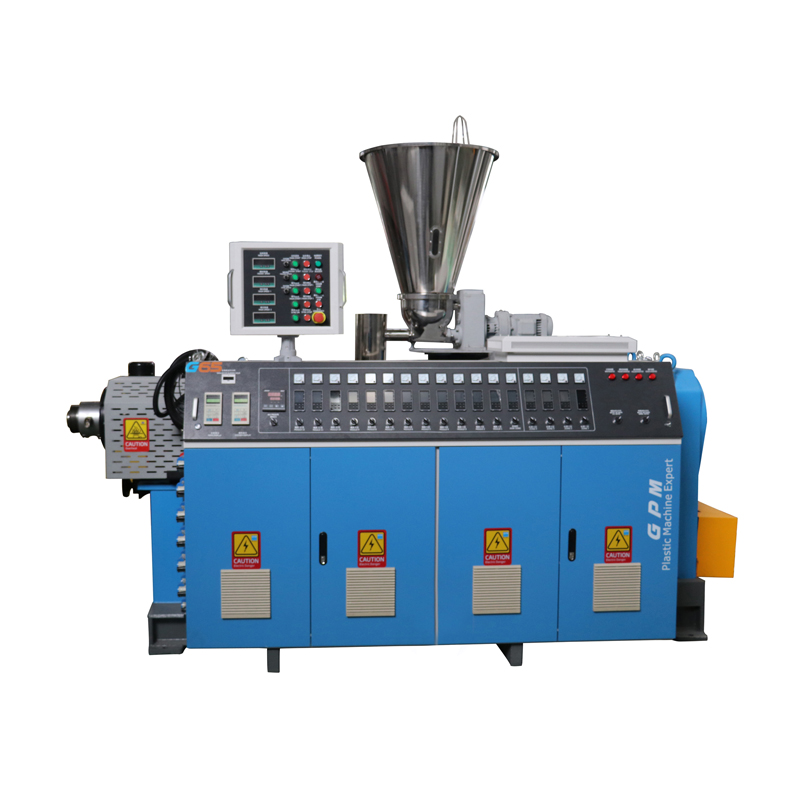 Conical twin-screw extruder