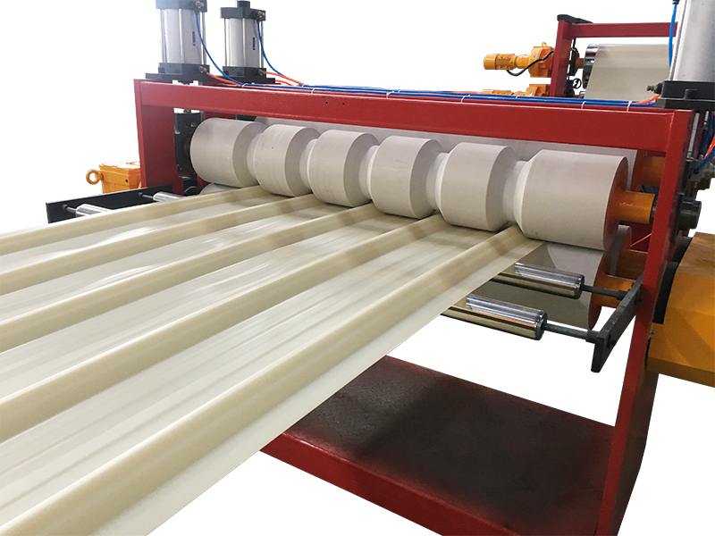 PVC Corrugated Sheet Extrusion Line(Not Foaming)