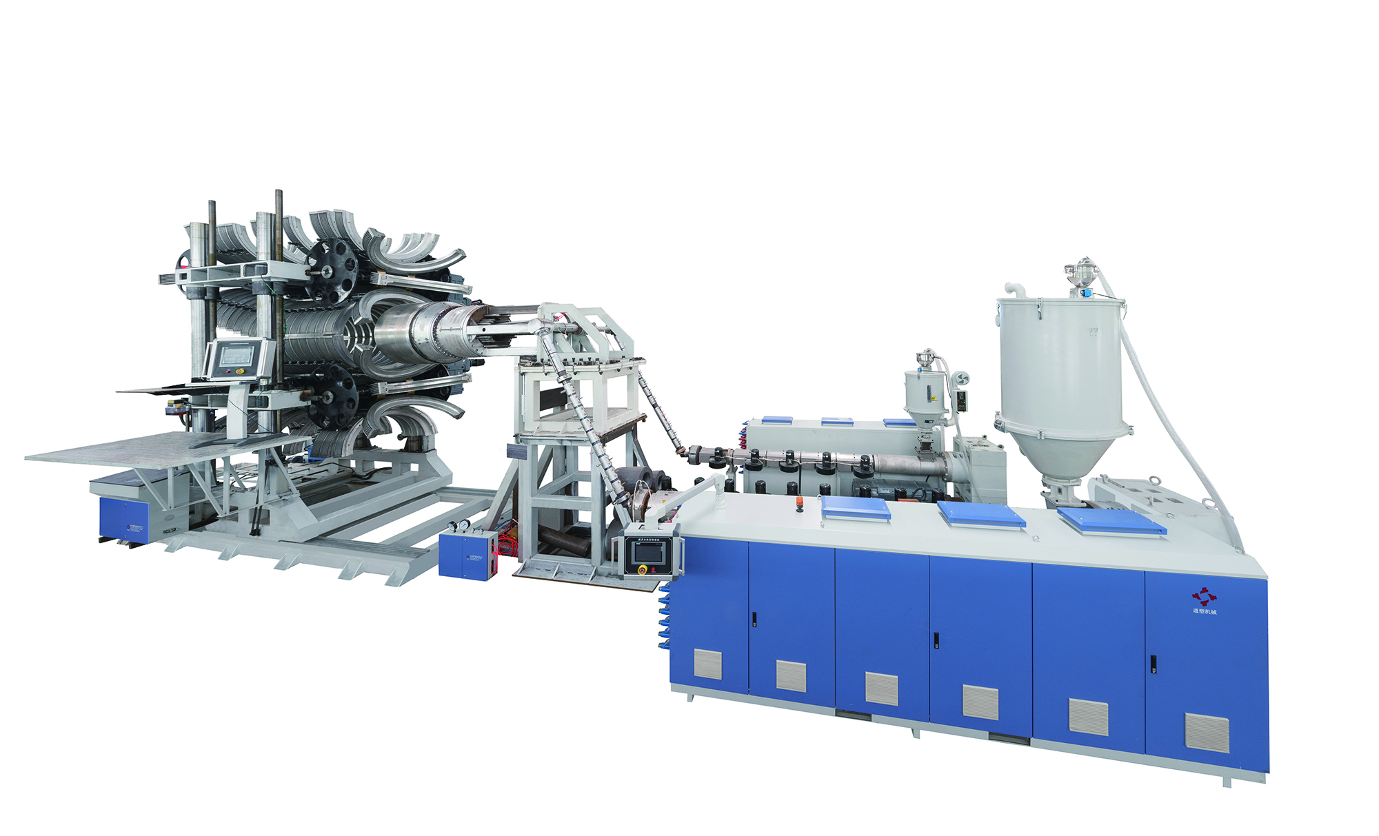 HDPE/PP/PVC Double Wall Corrugated Pipe Extrusion Line
